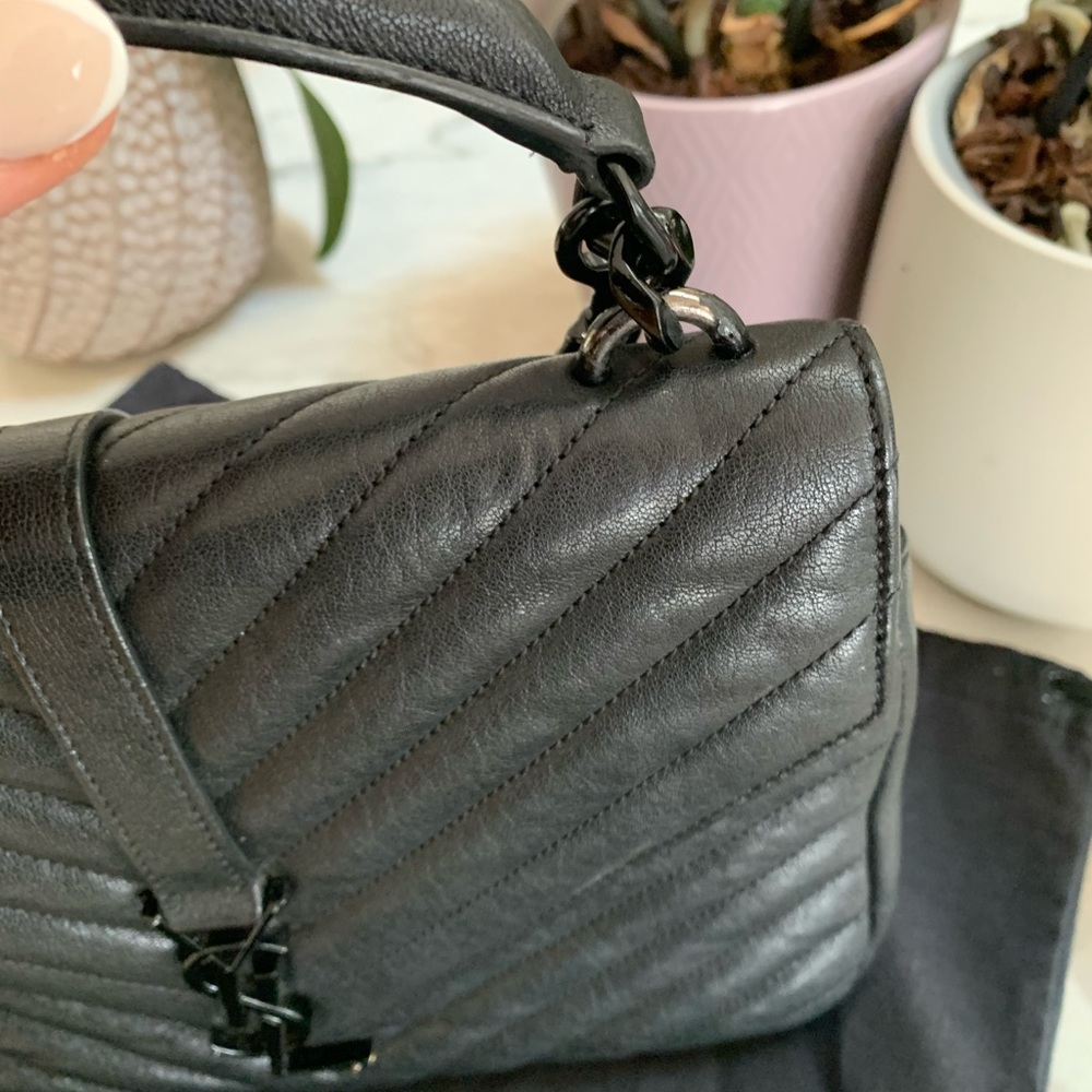 YSL Medium College Bag in Black Sold - Picture 7 of 16